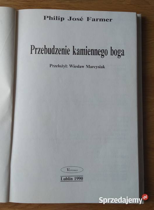 PRZEBUDZENIE KAMIENNEGO BOGA Philip Jos Farmer fantasy Hajnówka