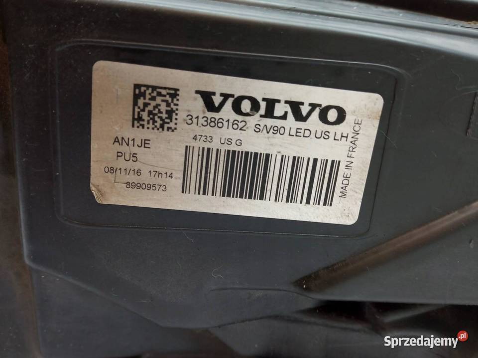 LAMPA PRZÓD LEWA USA FULL LED 31386162 Volvo S90