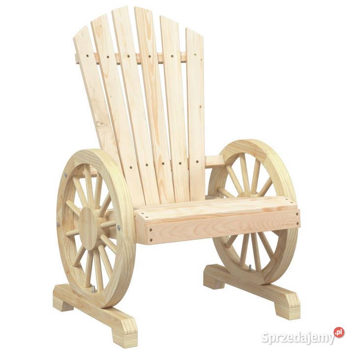 Krzesło ogrodowe Adirondack lite drewno jodłowe
