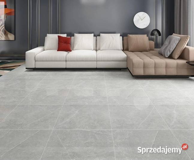 Gres wielkoformatowy 120x120 SZARY MARMUR Łask