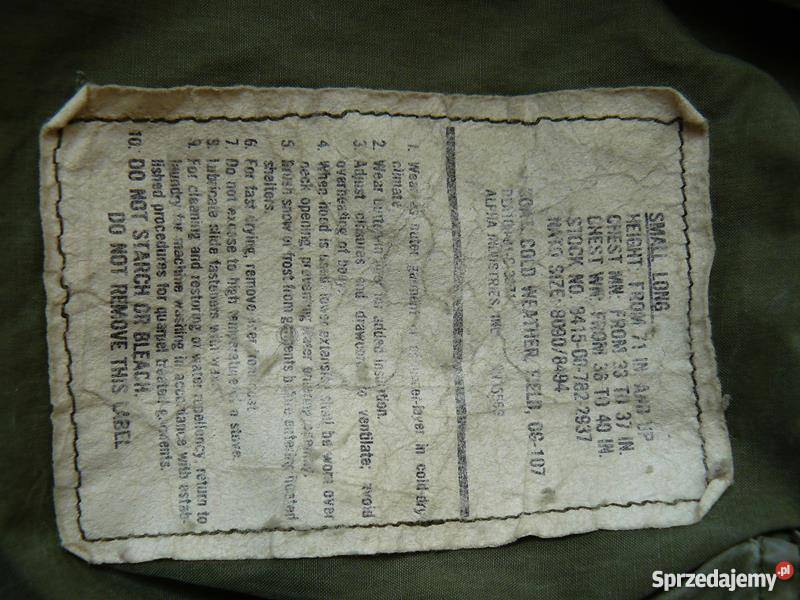 Kurtka M65 Alpha kontrakt SL Pisz