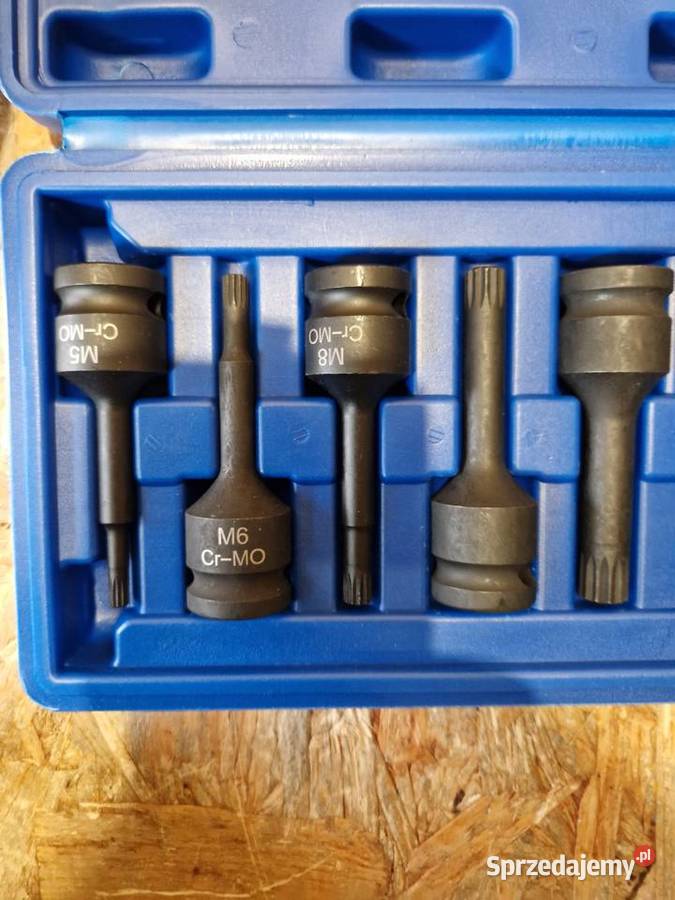 Zestaw 8 kluczy bitów udarowych Spline 12 M5M18 Głogowa sprzedam