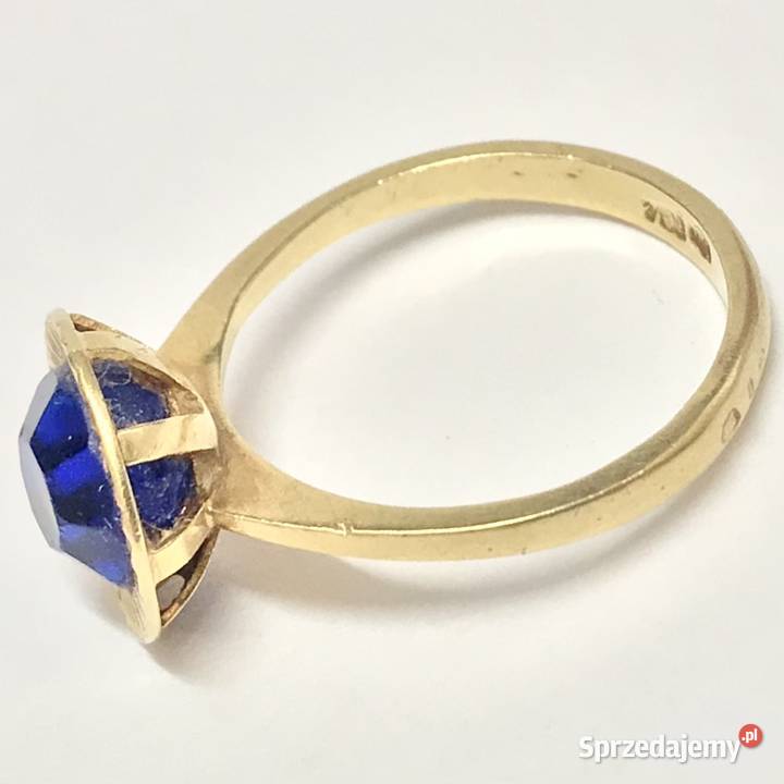 Pierścionek z żółtego ZŁOTA 750 18K cudowny Warszawa