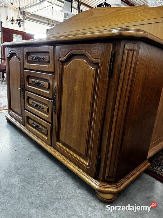 Komoda stylowa dębowa dąb rustykalny 150x45x82 Ełk