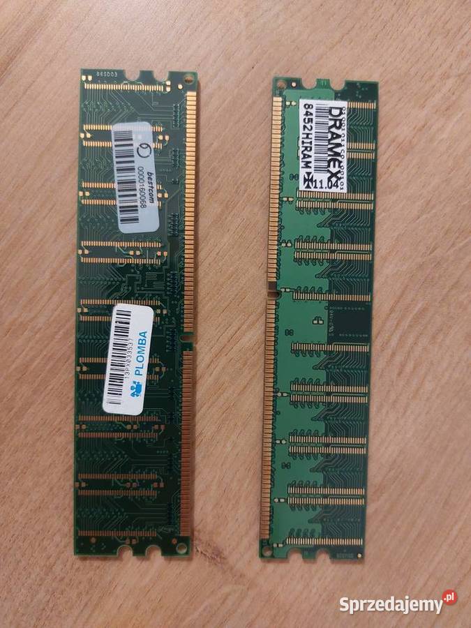 Pamięć RAM 256 MB DDR 2 kostki Kingstone sprawne wielkopolskie Czarnków