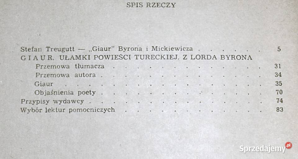 Giaur George Gordon Byron Chełm