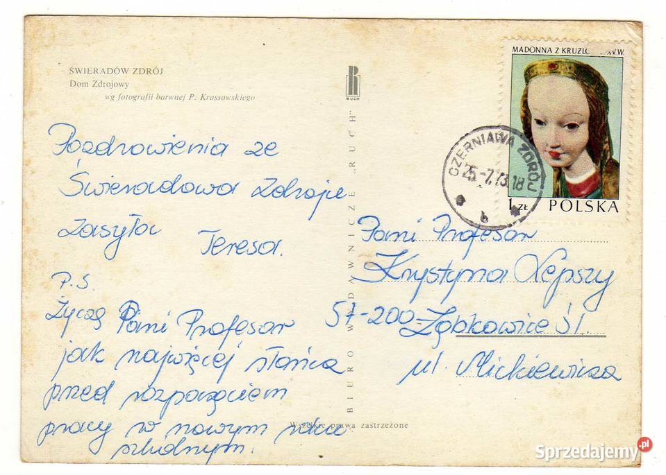 ŚWIERADÓW ZDRÓJ DOM ZDROJOWY POCZTÓWKA Krynki