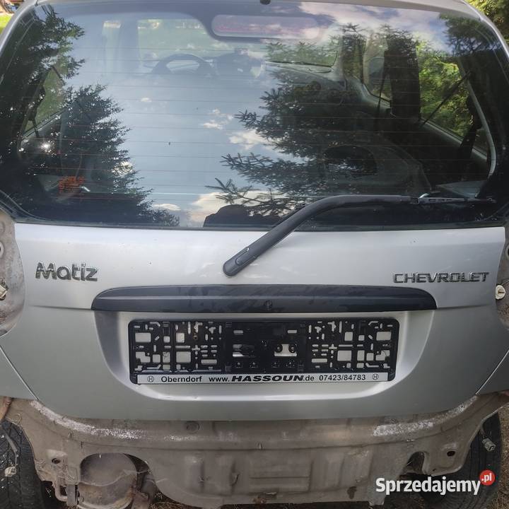 Chevrolet Matiz klapa bagażnika Lubiąż sprzedam