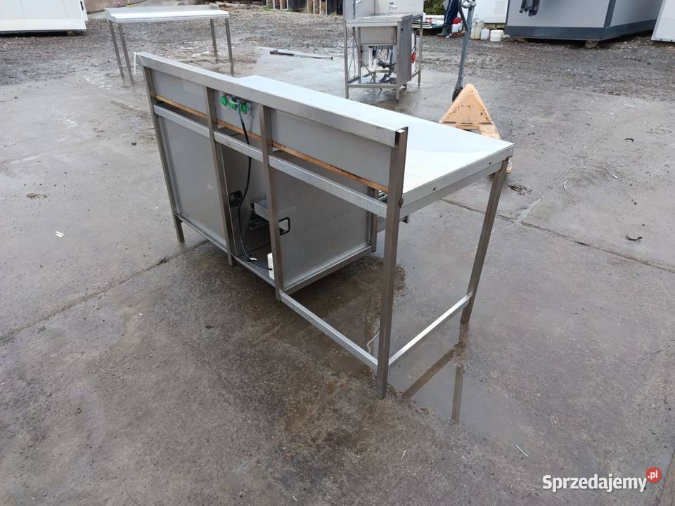 Stół nierdzewny roboczy gastronomiczny z szafka Laskowa