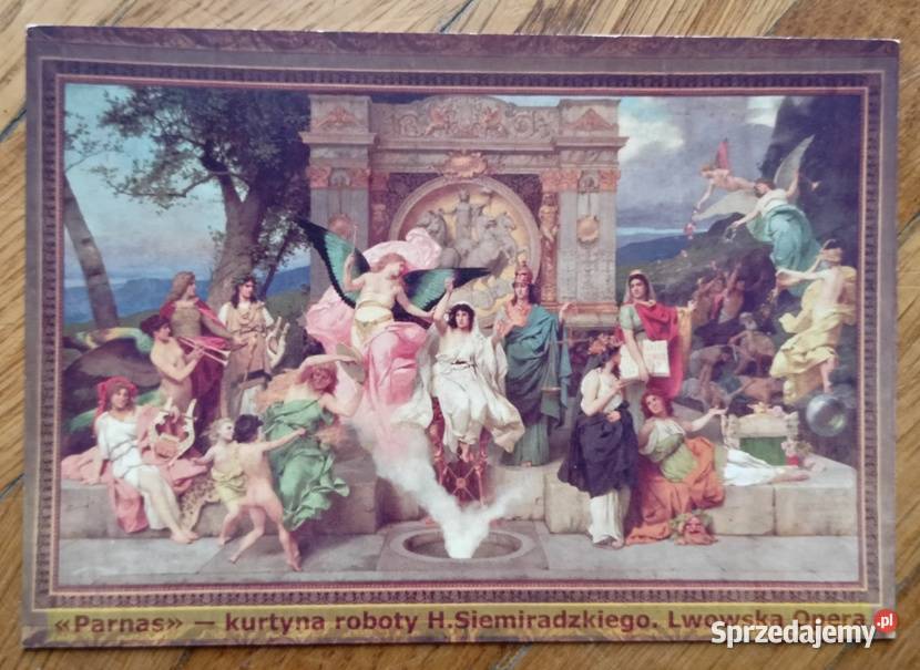 pocztówka Parnas kurtyna Siemiradzkiego Przemyśl