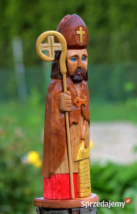 Św Ambroży rzeźba ludowa Gniezno sprzedam