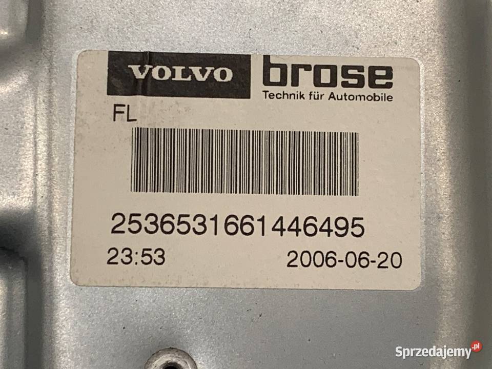 PODNOŚNIK SZYBY LEWY PRZÓD VOLVO S80 II osobowe