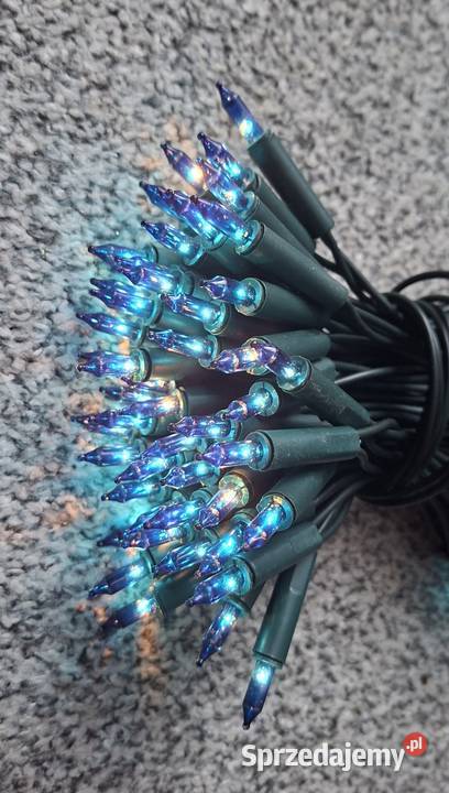 Lampki choinkowe 100 LED niebieskie Boże Narodzenie Małkinia Górna