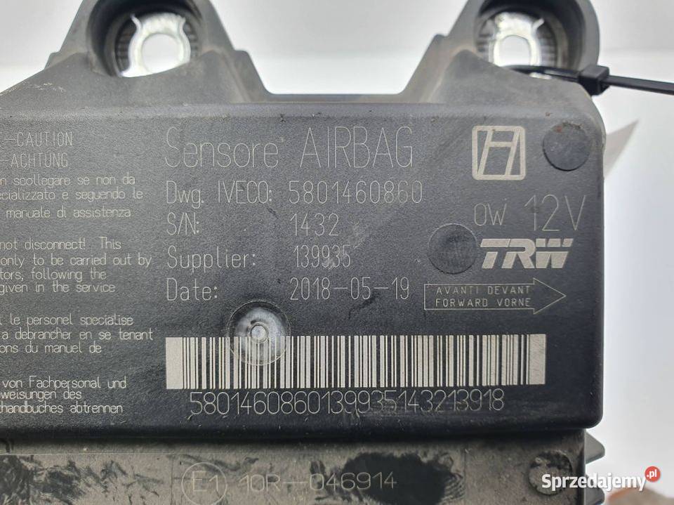 MODUŁ IVECO DAILY 35S14 SENSOR AIRBAG 5801460860 Lipno
