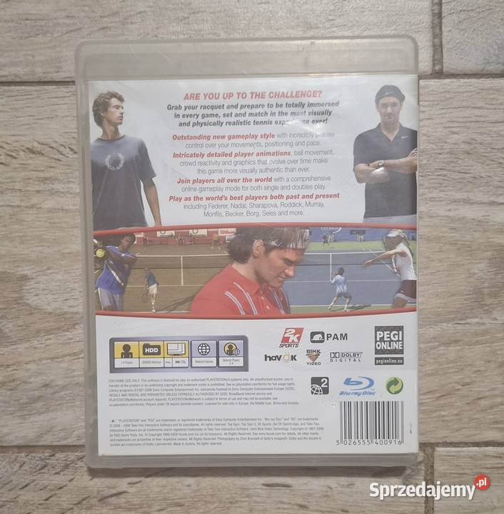 Gra TOP SPIN 3 III 3 PlayStation 3 mazowieckie Żuromin