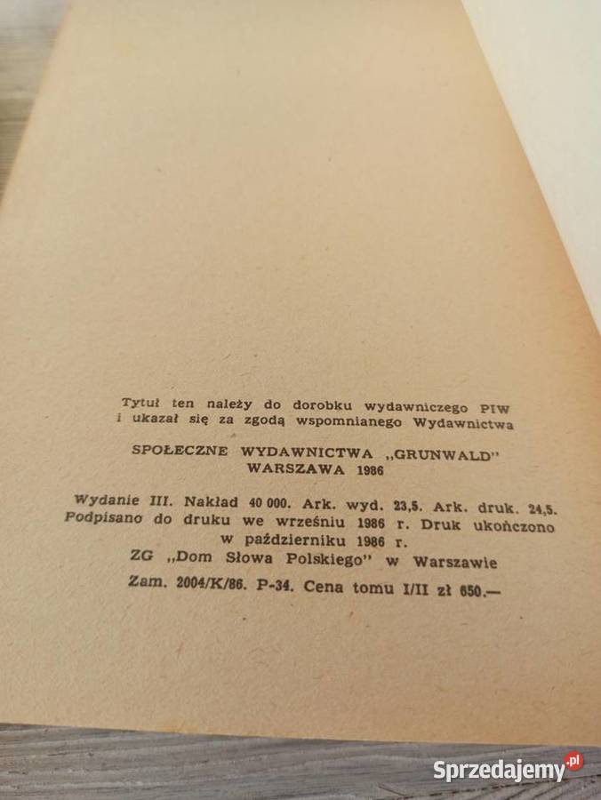 Krzyżacy Henryk Sienkiewicz tom 1 i 2 Podręczniki śląskie Bielsko-Biała