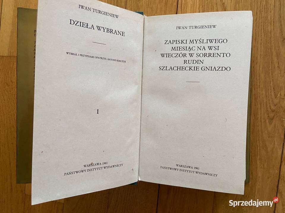 Iwan Turgieniew Dzieła wybrane Tom IIII