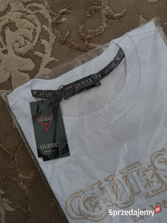Tshirt męski Guess Regular Fit duże logo rozmiar Odzież codzienna Białystok sprzedam