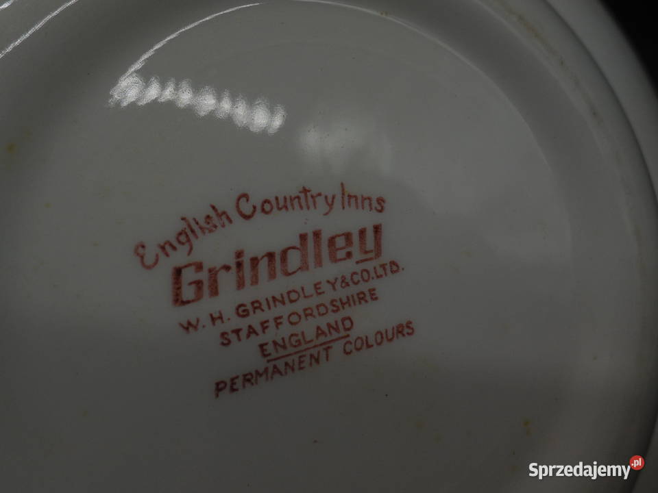 Talerze głębokie do zupy Grindley ENGLAND 6 Antyki, Sztuka, Kolekcje