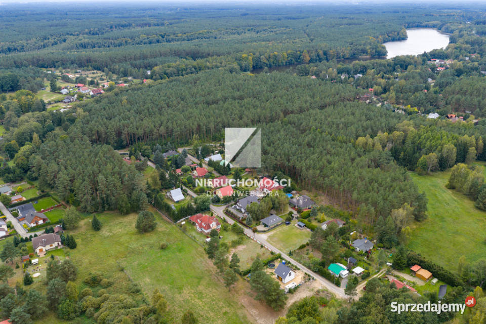Santoczno działka budowlana 1489 mkw lesie
