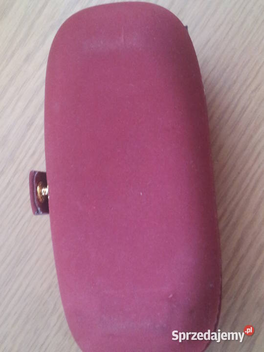 Futerał na okularybordowo koralowy Uniseks Pszczyna