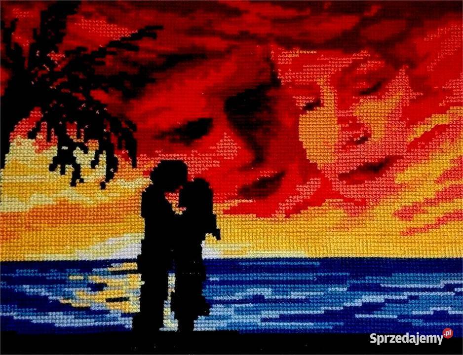 Obraz wykonany ręcznie Zakochani sprzedam