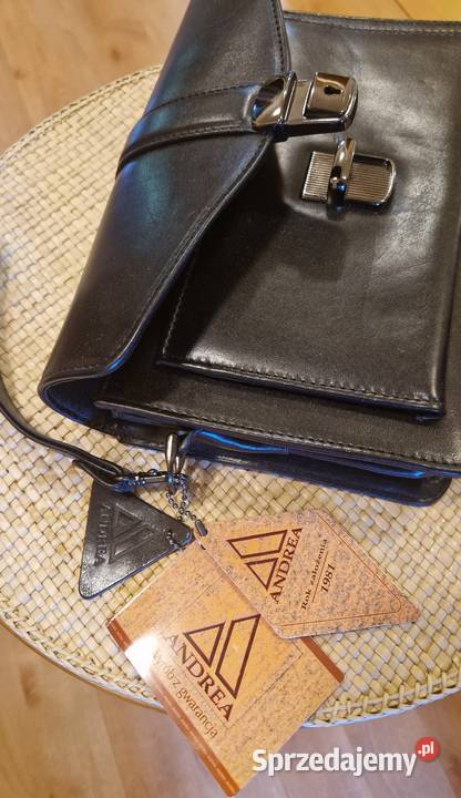 SASZETKA męska ANDREA z naturalnej skóry Lublin
