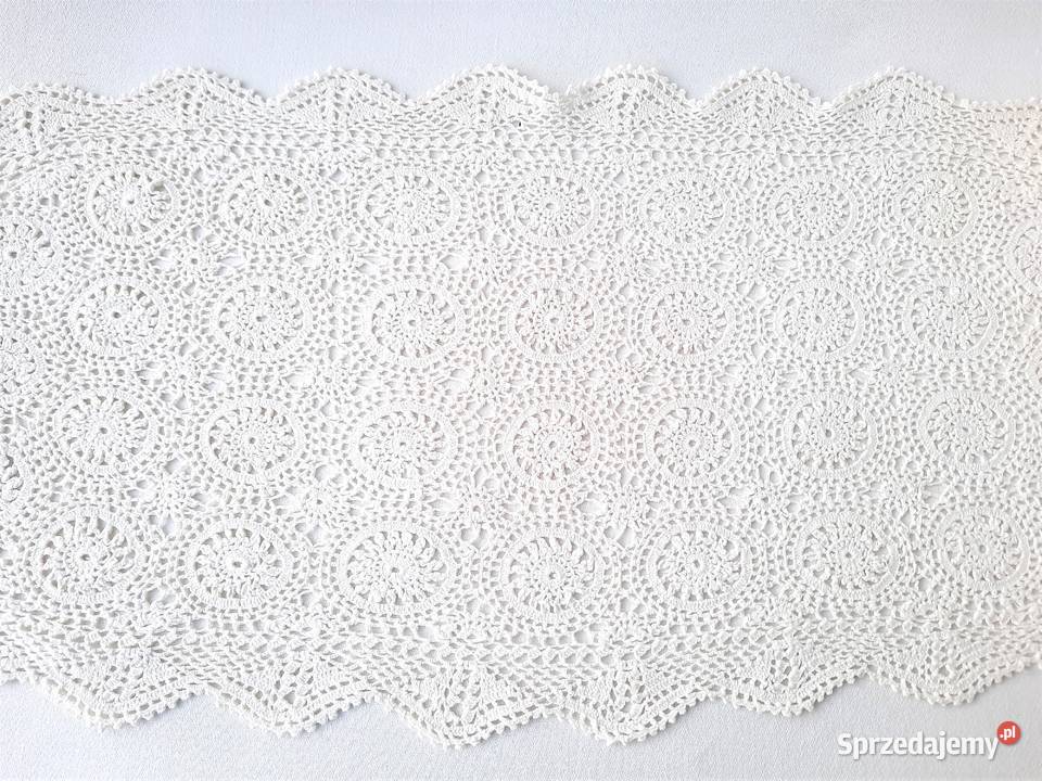 Bawełniana serweta szydełkowa serwetka łódzkie Łódź