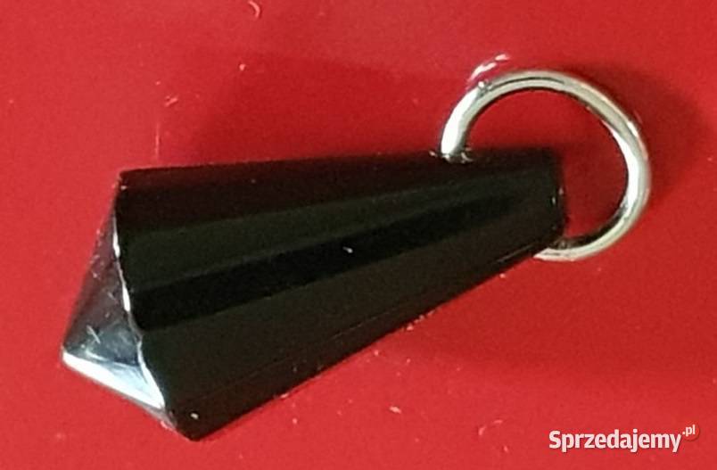 czarny wisiorek stożkowy zawieszka przywieszka Biżuteria dla Pań Kielce