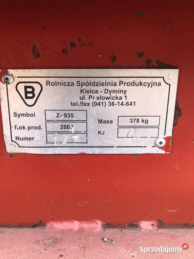 Kombajn BIZON ZO56 ze stołem do rzepaku Niemysłowice