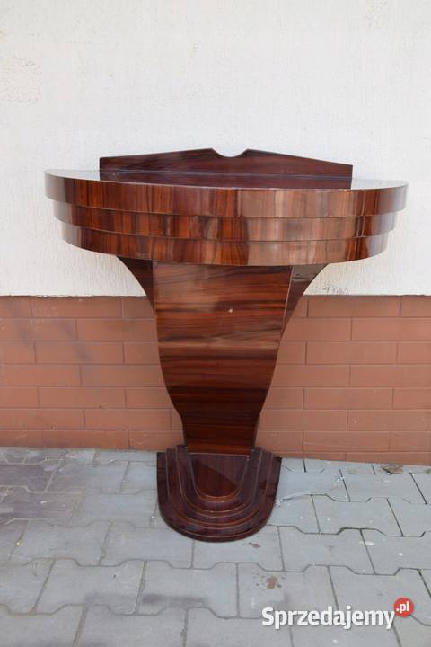 Drewniany Stolik Kawowy Art Deco Konsola Stół małopolskie Kraków