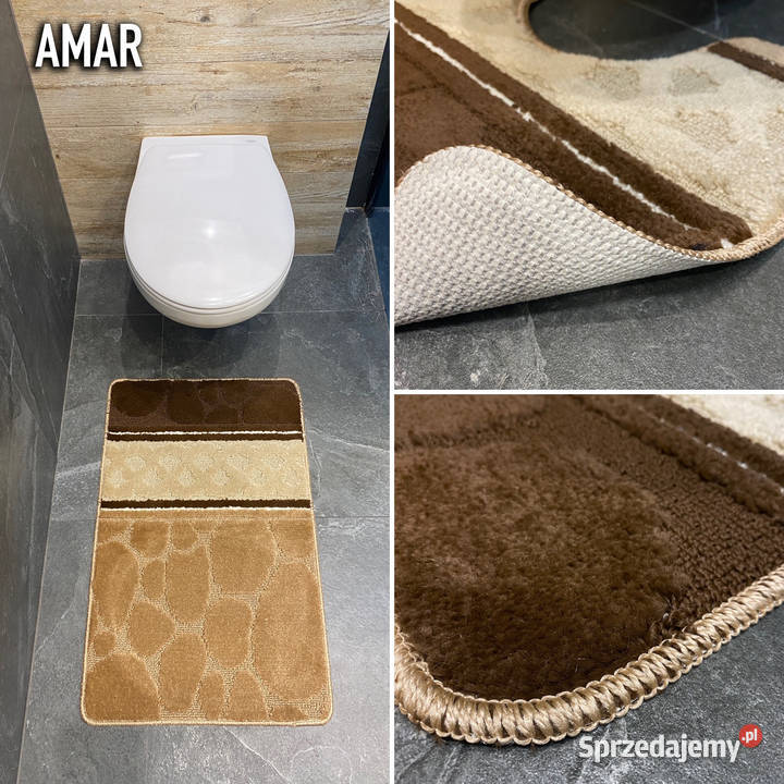 DYWANIK ŁAZIENKOWY 50X80 AMAR ANTYPOŚLIZOGWY 1 podlaskie Białystok