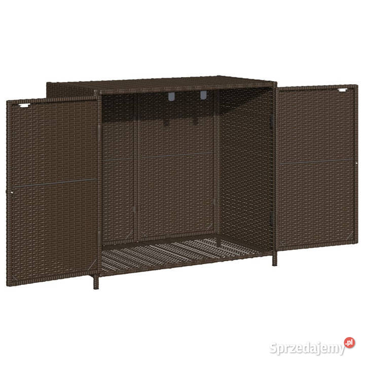 Szafka ogrodowa brązowa 83x45x76 polirattan Warszawa