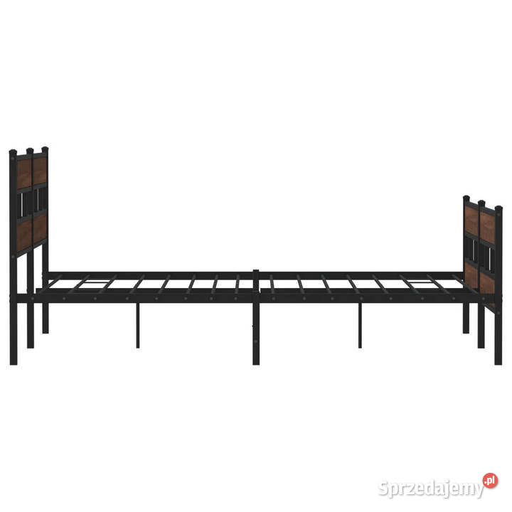Łóżko Czarne Metalowe Rama Łóżka Metalowa Ze 207cm
