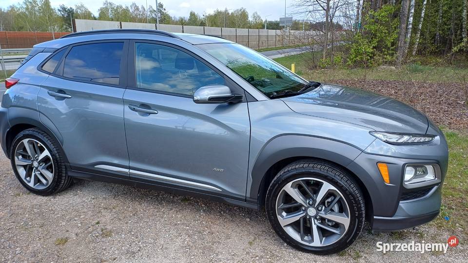 Hyundai Kona I 2019r 16 turbo benzyna 177 4x4 światła do jazdy dziennej Warszawa sprzedam