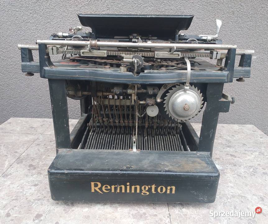 Stara maszyna do pisania gabinetowa Remington Antyki Tczew
