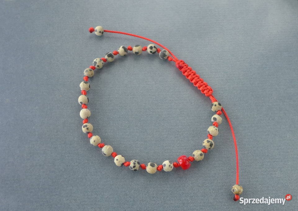 Bransoletka czerwona Jaspis Koral na Szczęście pomorskie Słupsk sprzedam