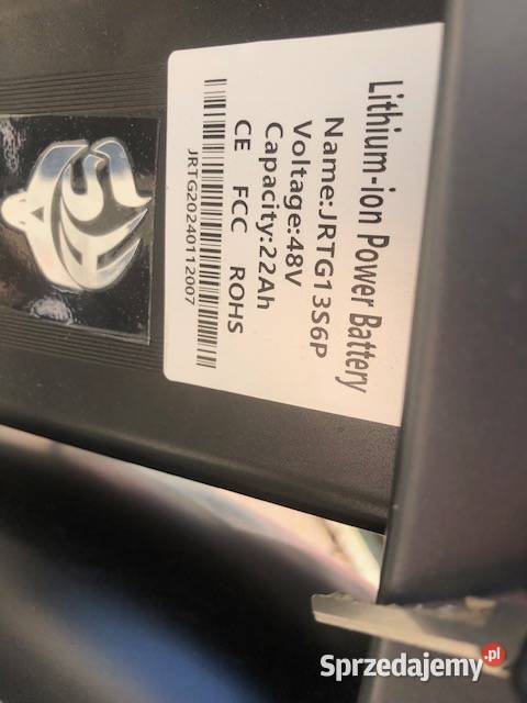 Rower elektryczny 750 w 48 V 22Ah