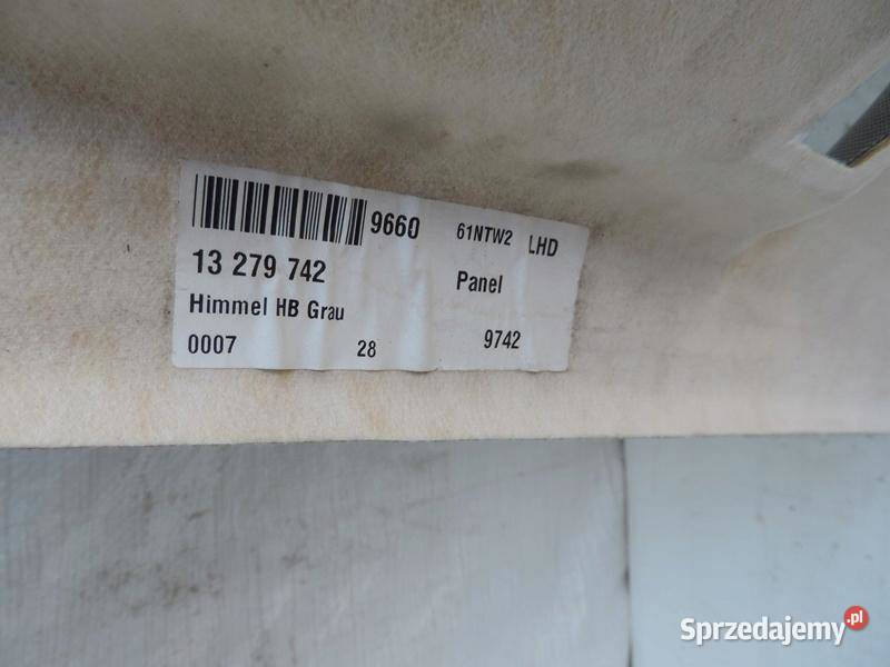 OPEL INSIGNIA A HB PODSUFITKA SUFIT 13279742 osobowe
