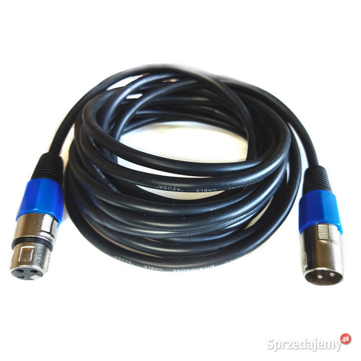 Kabel mikrofonowy symetryczny XLRF XLRM CANON 2m Łódź