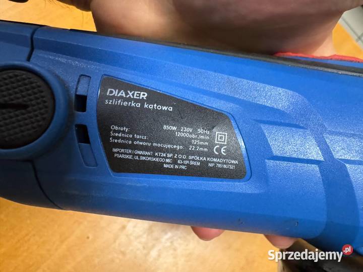 Szlifierka kątowa Kanwod diaxer Szlifierki kątowe Elbląg sprzedam