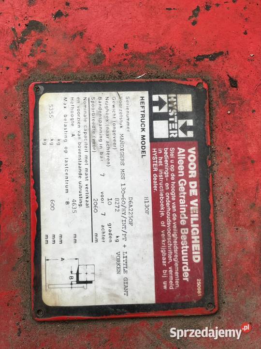Wózek widłowy Hyster Duży Gościszów