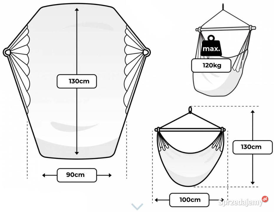 Krzesło Brazylijskie Ogrodowe z Poduszkami FOTEL Józefów