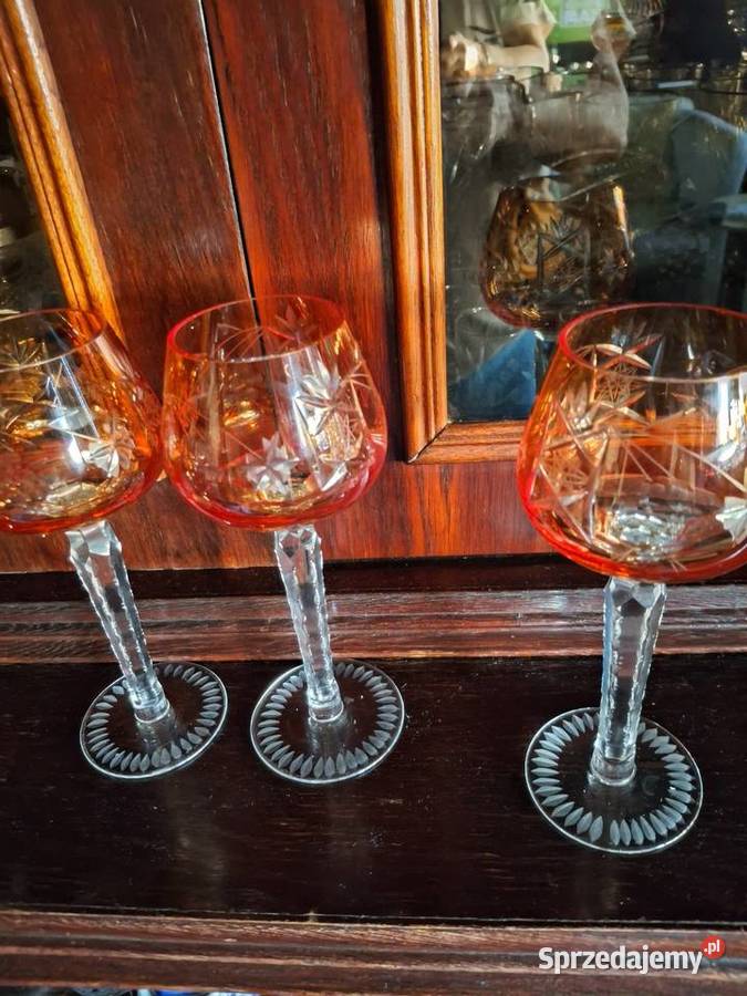 Kryształowe pomarańczowe do wina Warszawa