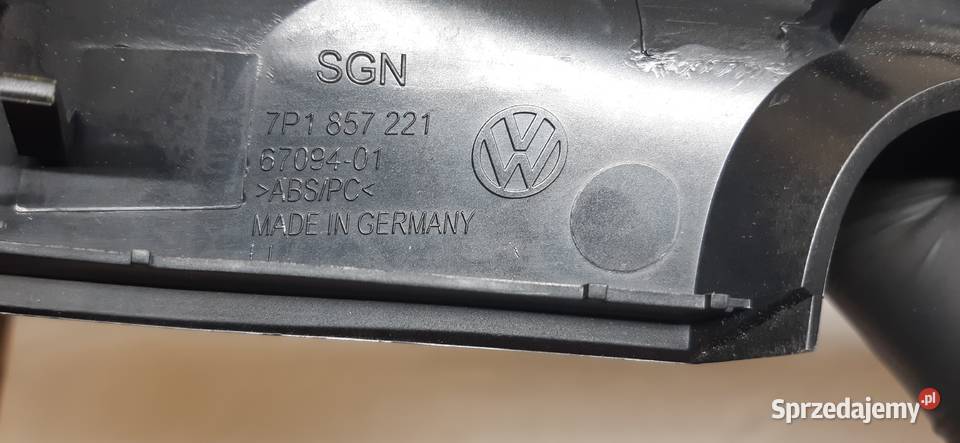 OBUDOWA RAMKA ZEGARÓW VW TOUAREG 7P 7P1857221 osobowe Mielęcin