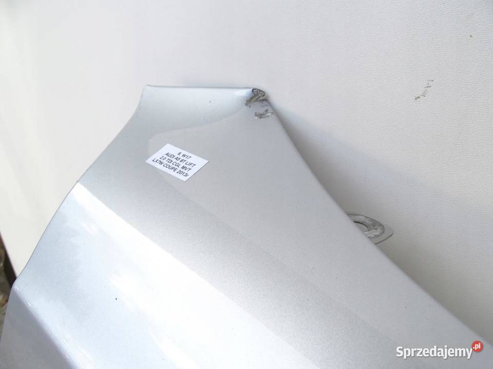BŁOTNIK PRAWY PRZÓD PRZEDNI LX7W AUDI A5 8T sprzedam
