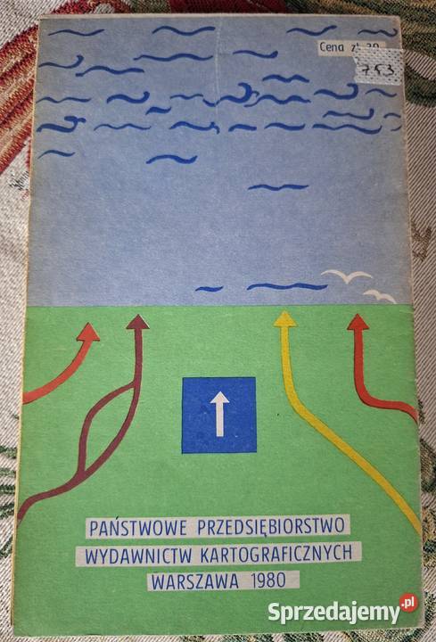 Pobrzeże Bałtyku 1400 000 mapa turystyczna Rok wydania 1980 Kraków