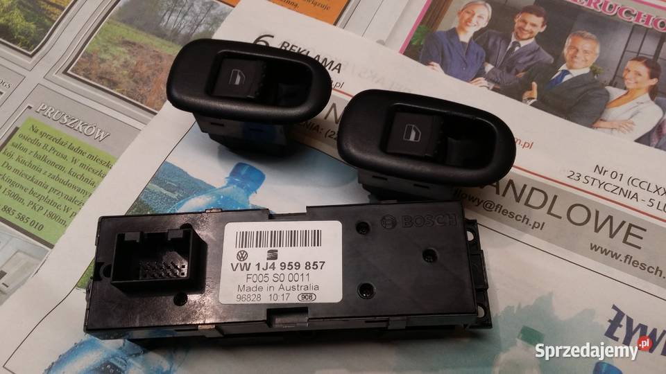 Panel przełączniki do podnoszenia szyb seat vw Pogroszew