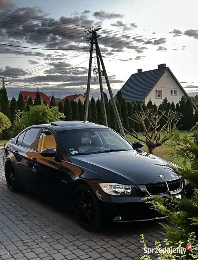 BMW Seria 3 BMW E90 320I 2008 Czarny Sedan Black Seria 3 podkarpackie Krosno