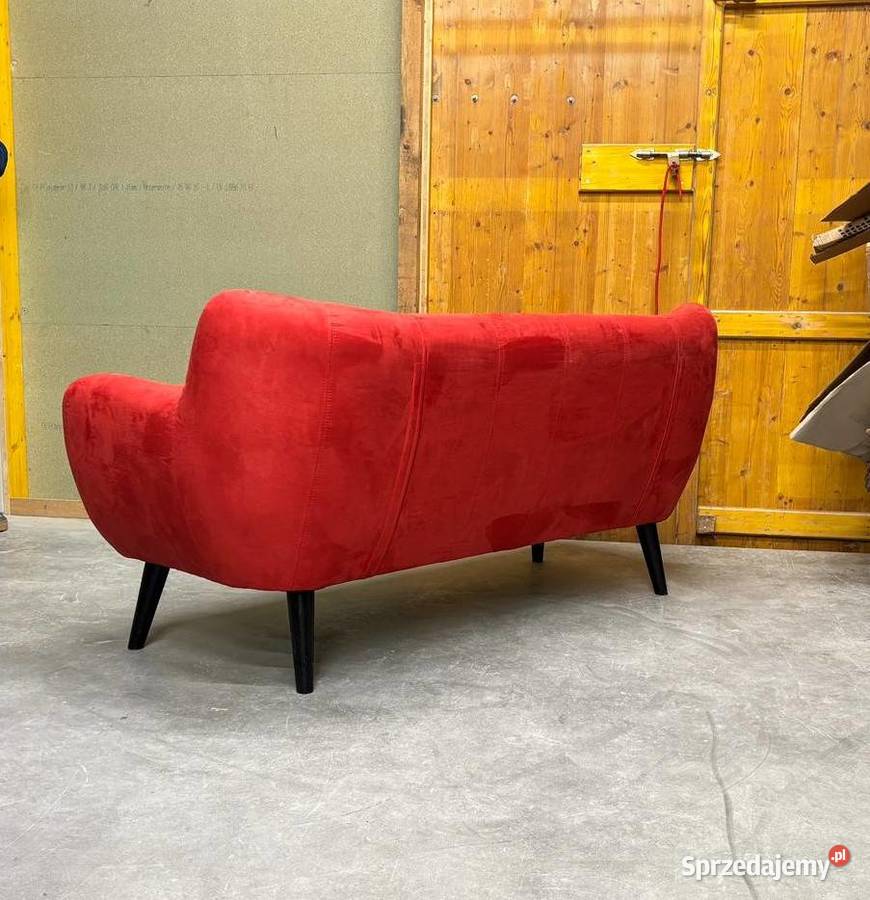 Czerwona sofa premium idealna do biura domu małopolskie